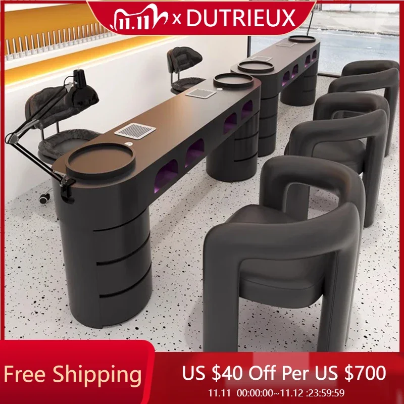 

Kawaii Accessories Nail Table Desk Workstation Nordic Barbershop Nail Table Stand Black Tavolo Per Unghie Salon Furniture