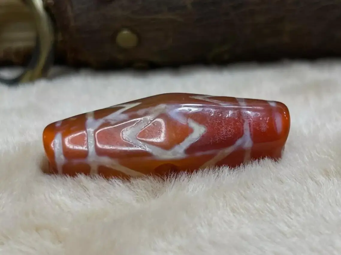 Tibetan Nepalese Himalayan Ancient agate Old Dzi Talisman eye Beads Amulet