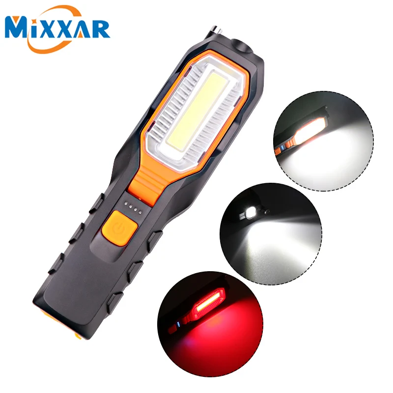 ZK20 COB LED Work USB Rechargeable Flexible Magnetic Inspection Lamp Flashlight Emergency Working Light dropshipping