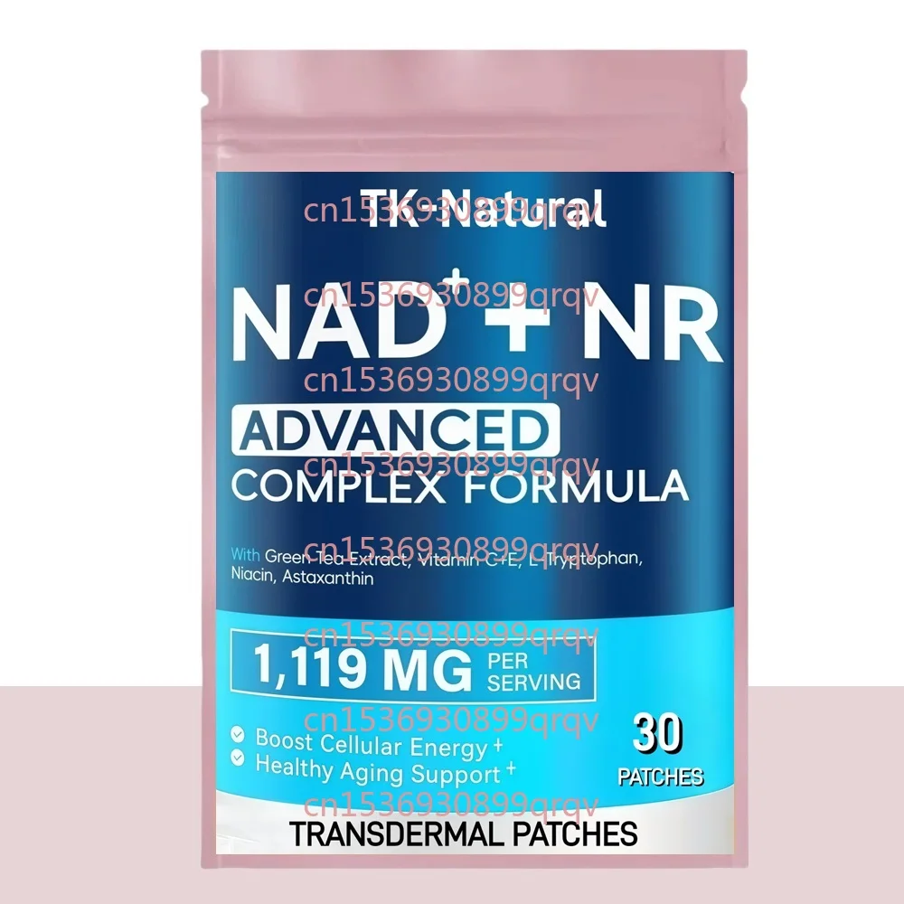 

30 трансдермальных пластырей NAD+ с ресвератролом и L-триптофаном для борьбы со старением, повышения энергии и концентрации внимания