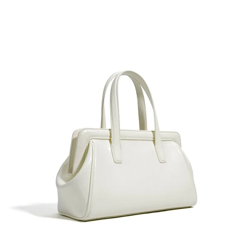 2025 luxo couro genuíno das mulheres saco do mensageiro nicho design cera de óleo vintage simples bolsa ombro feminino cor sólida tote