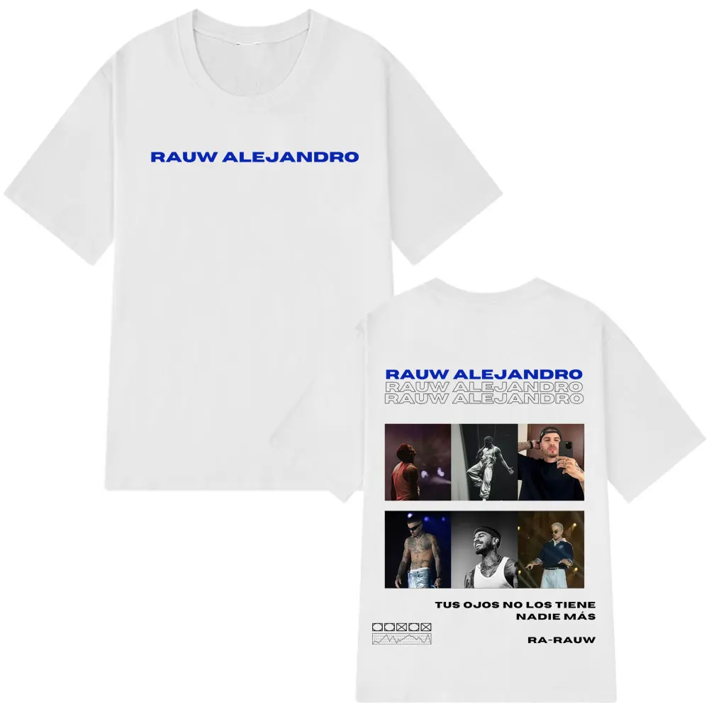 

Singer Rauws Alejandros Double-sided Print T-Shirt Men Women Cotton Tshirt Summer Short-sleeved Hip-hop Loose T Shirt Streetwear