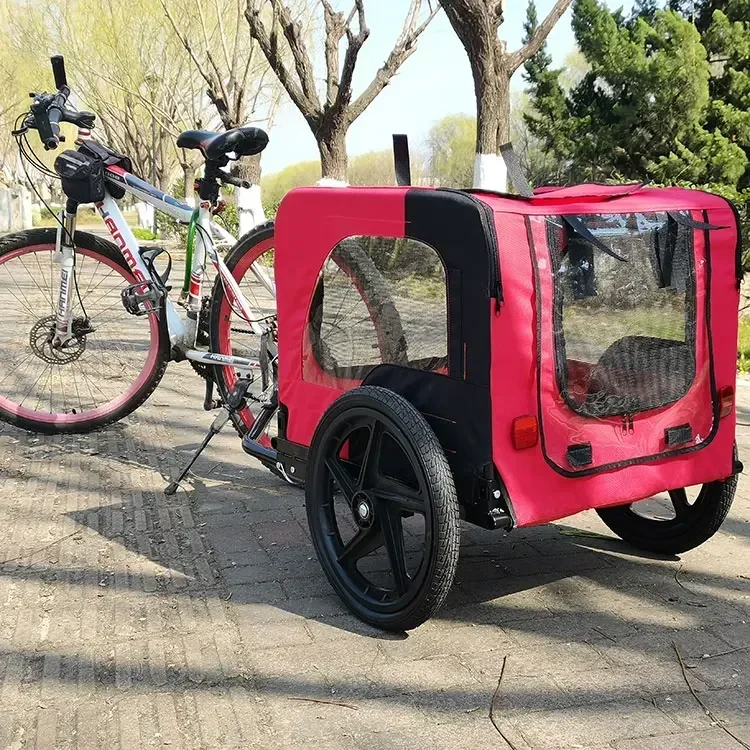 Dog bicycle trailer steel bike medium or large or small pet stroller bike trailer for dogs