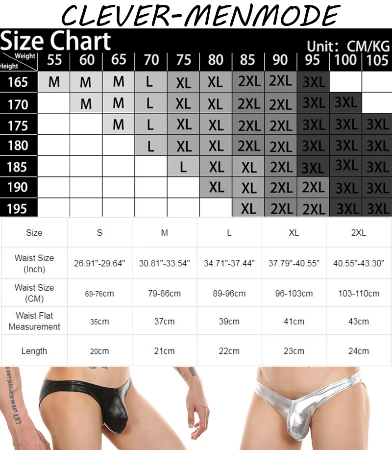 Men\'s Sexy Underwear Wetlook PU Faux Leather Briefs Bulge Penis Pouch Underpants U Convex Bikini Exotic Lingerie Fetish Costume