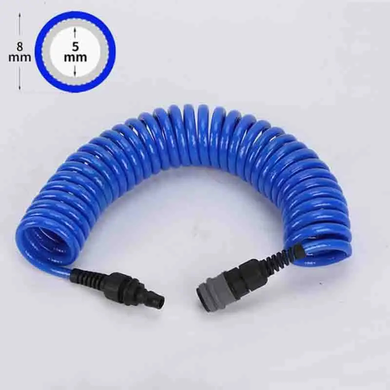 3/6/9/12/15Meters PU Air Compressor Hose Tube Spiral Pipe Pneumatic Polyurethane 6*4mm 8*5 10*6.5 12*8mm Telescopic Spring Tool