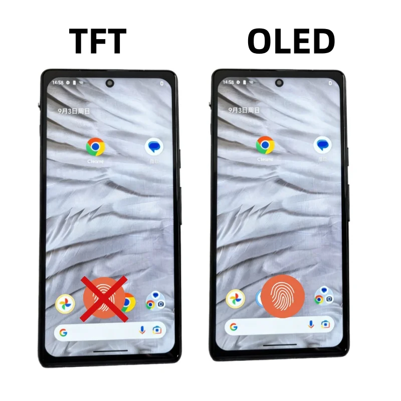 For Google Pixel 7A LCD 6.1' Display Digitizer Touch Screen Assembly Replacement GWKK3 GHL1X G0DZQ G82U8 Screen OLED / TFT