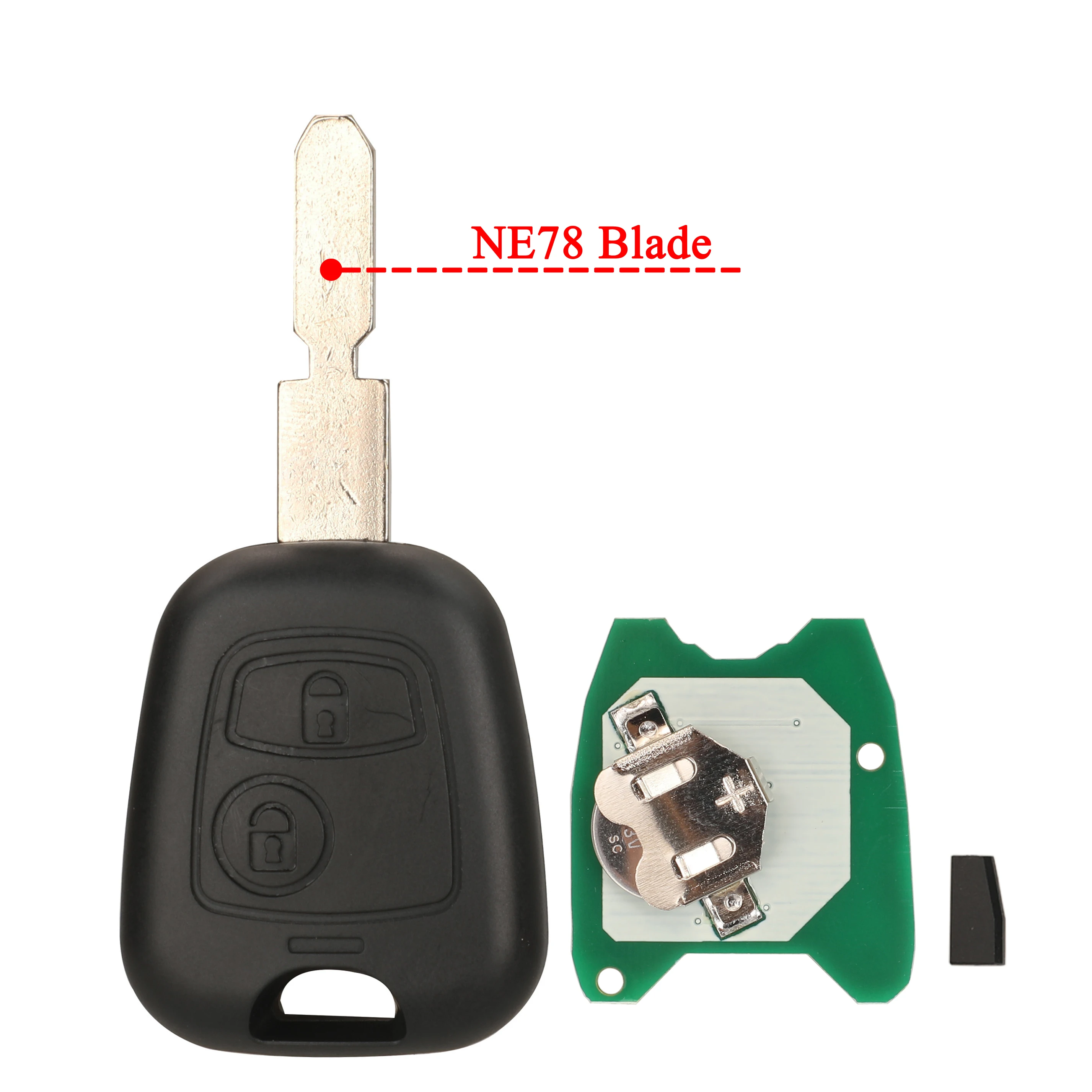 Jingyuqin 433 MHz Afstandsbediening Autosleutel ID46 4D70 Chip voor Citroen C1 C3 Peugeot 107 Toyota Aygo 2005-2014 VA2 HU83 NE72 NE78 SX9 Balde