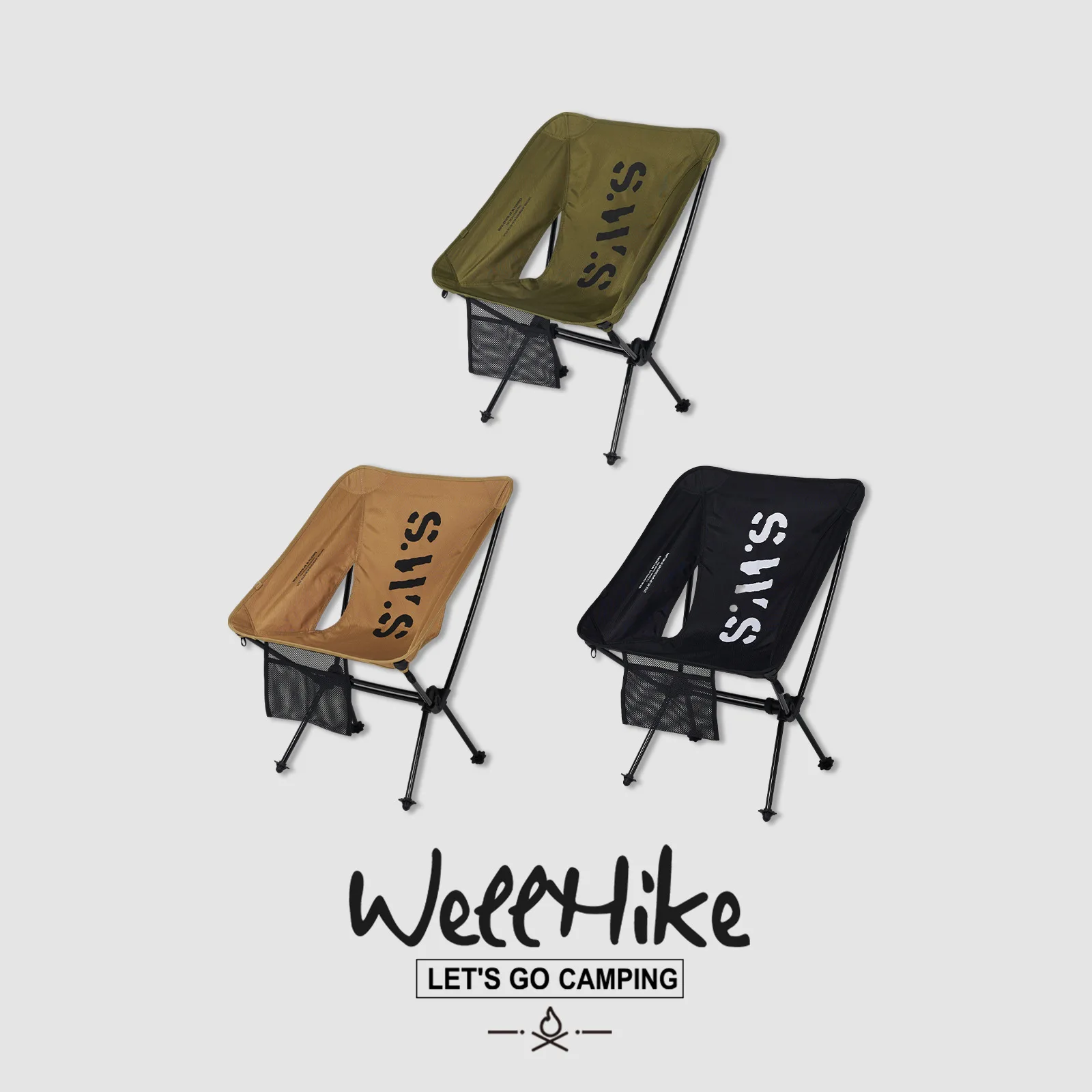 Portable foldable aluminum alloy IGT lightweight moon chair, casual backrest, beach camping space chair