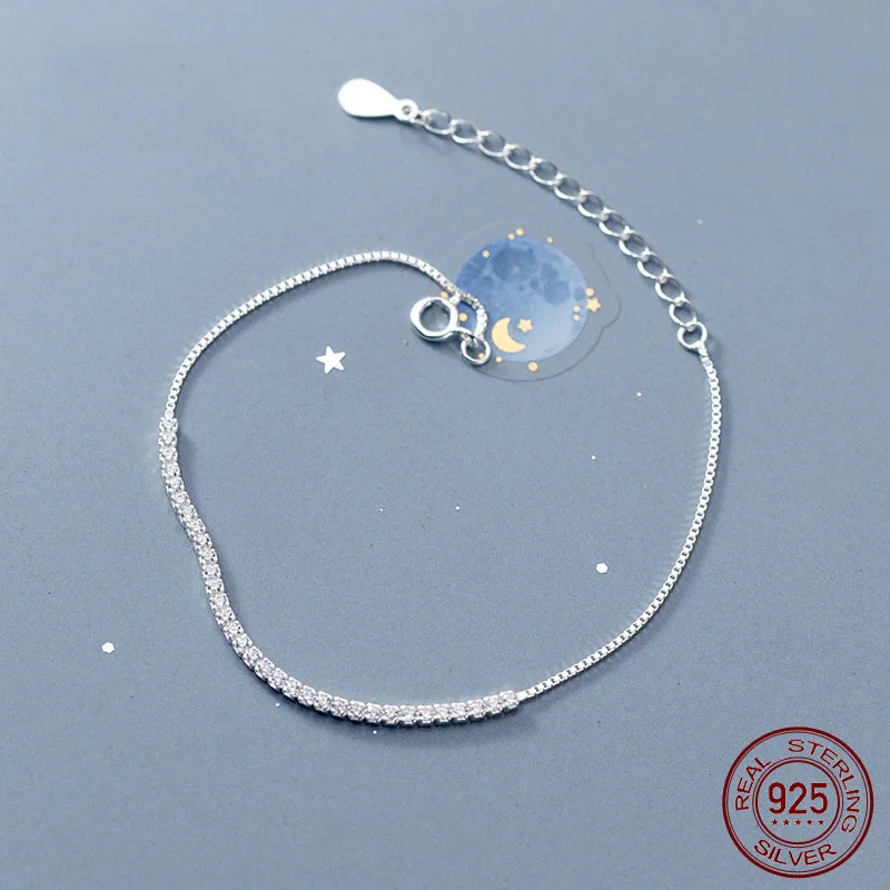 

Браслет женский из серебра 925 пробы с фианитами, 20 см