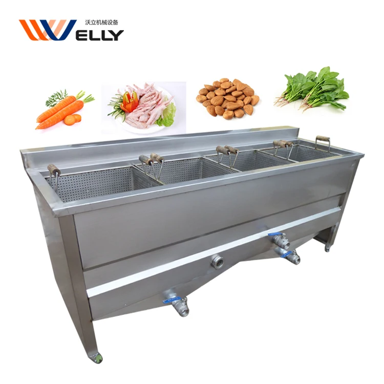 potatoes blanching machine/ industrial blancher/ industrial vegetable and fruit blancher