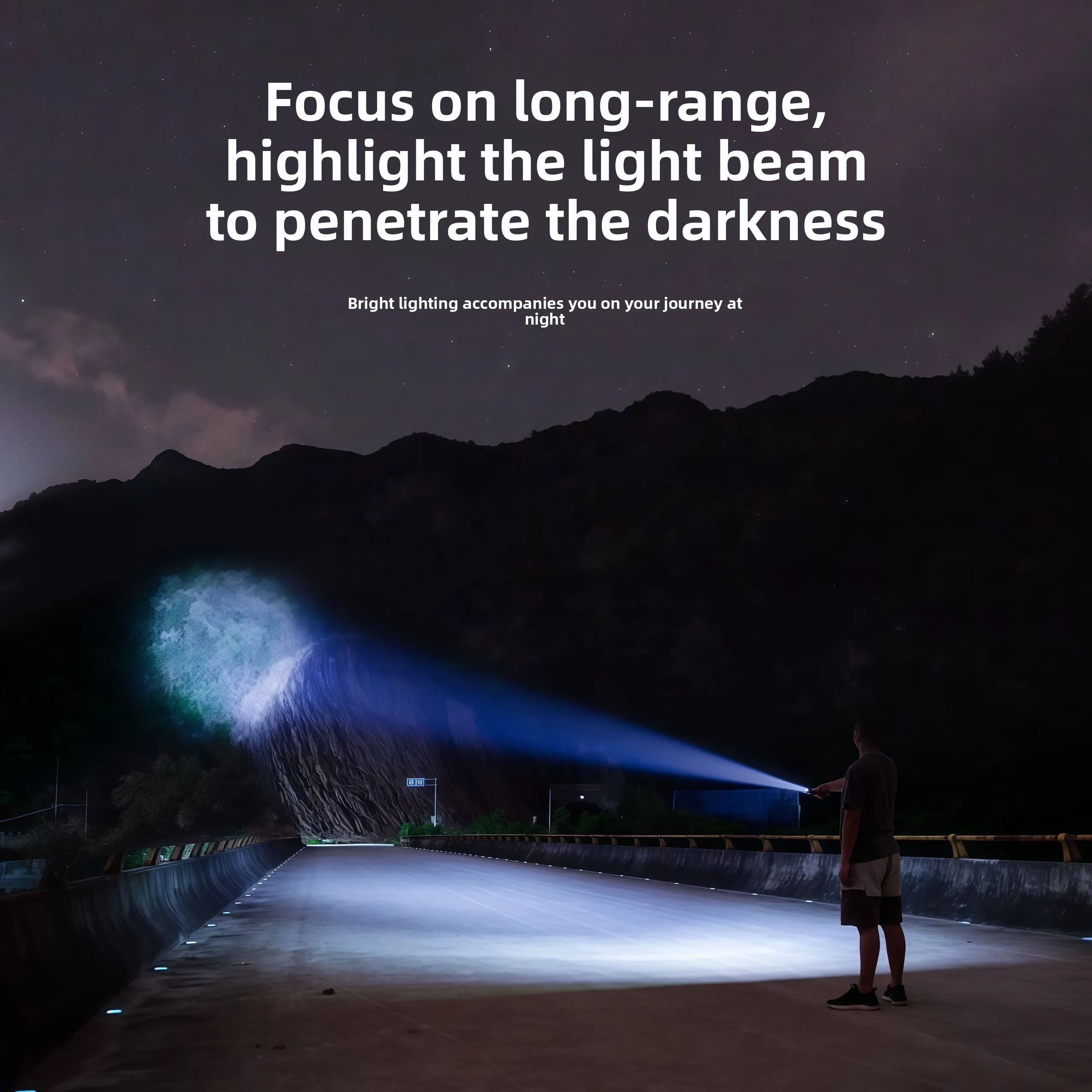 مصباح يدوي قوي للغاية طويل المدى قابل لإعادة الشحن للدراجات الخارجية، مدفع أورورا تكبير الأضواء، كشاف ليزر كبير c #6