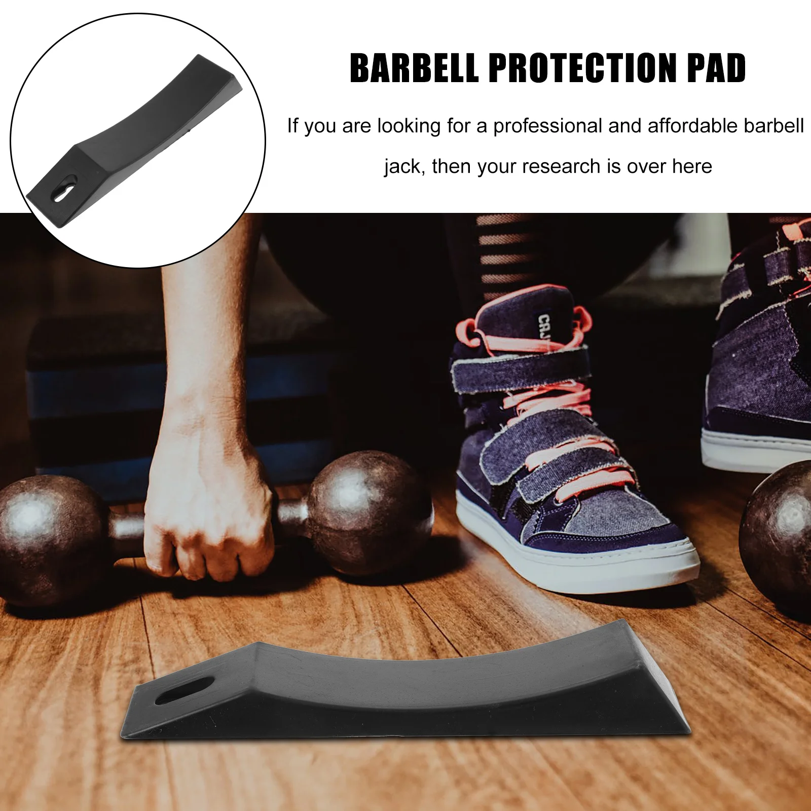 

Barbell Plate Protection Pad Silicone Material High Elasticity Strong Load Bearing Capacity Add Pieces Deadlift