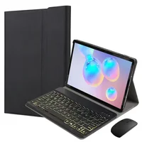 Funda para teclado de tabletas para Huawei MediaPad M5 Lite 10 BAH2-W19/L09 Funda para teclado retroiluminado de 7 colores