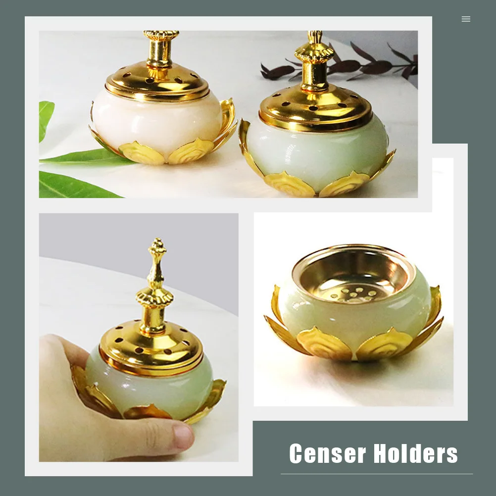 

Creative Censer Holder Exquisite Craft Incense Burner For Home Decor Aromatherapy Air Purifying Desktop Furnace Indoor Censer