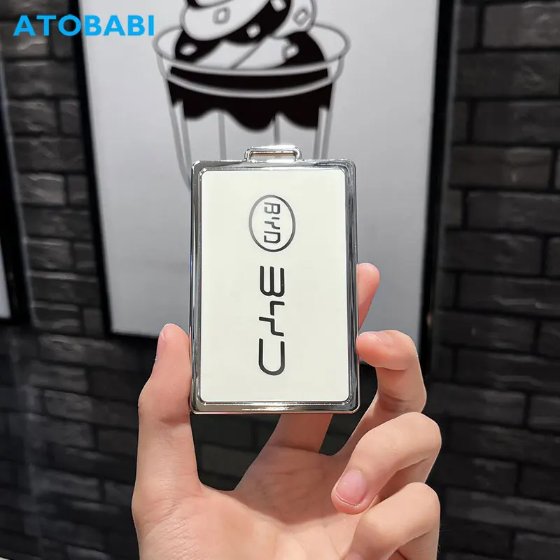 TPU Car Key Cover Smart Card Remote Control Fobs Case Protector Keychain Holder Auto Accessories For BYD S7 S6 L3 M6 F3 F0 - Image 3