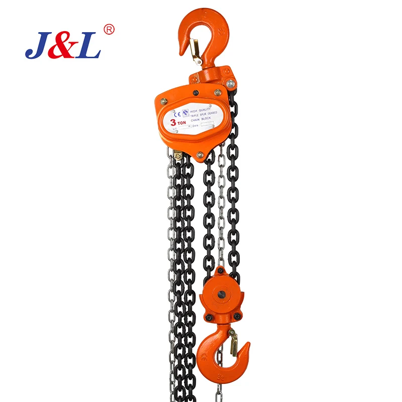 manual block chain hoist 0.5T-30T  movable running travelling lifting moving goods OEM ODM