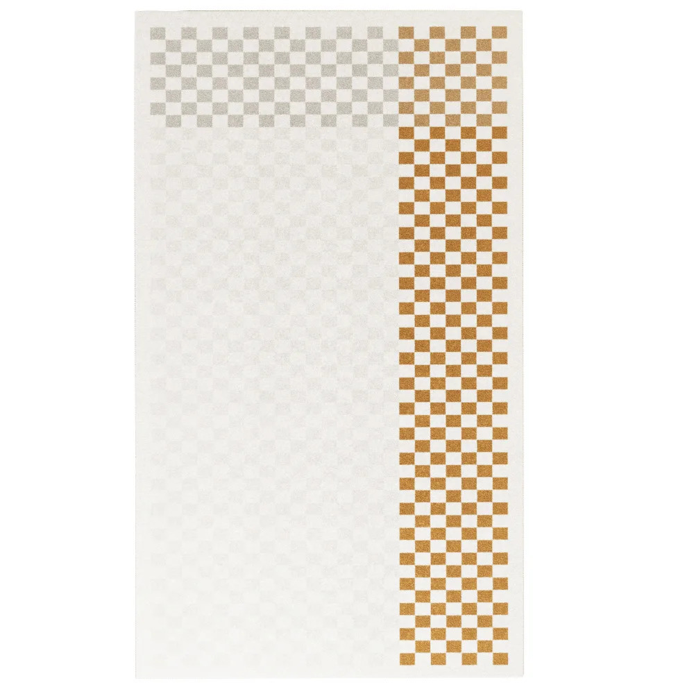 

Обработка на заказ, имитация кашемира, ковер в шахматном порядке для гостиной, светлый роскошный утолщенный прикроватный ковер для спальни, ins