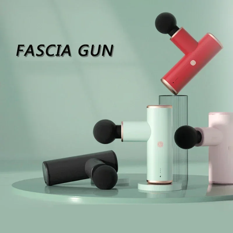 

Portable Small Fascia Gun Massager Relax Muscle Fitness Equipment Pocket Smart Electric Silent Massager Mini Fascia Gun SJ