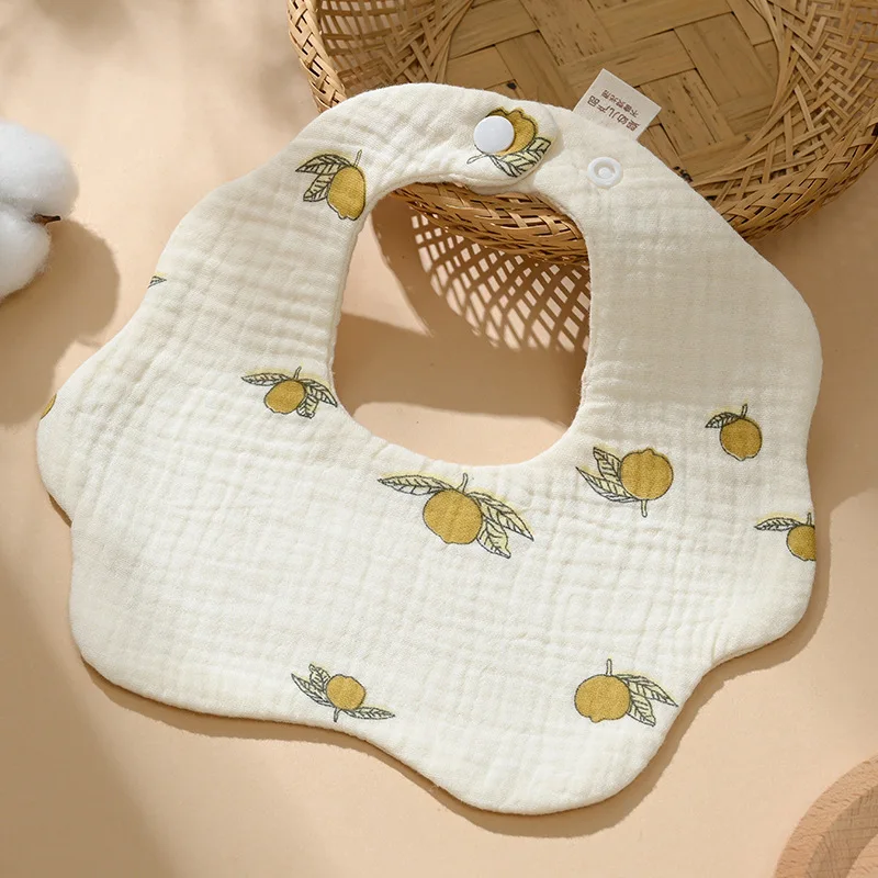 

Muslin Cotton Gauze Bibs for Babies Newborn Feeding Apron Saliva Towel Kids Burp Cloths - Soft Comfortable Baby Accessories