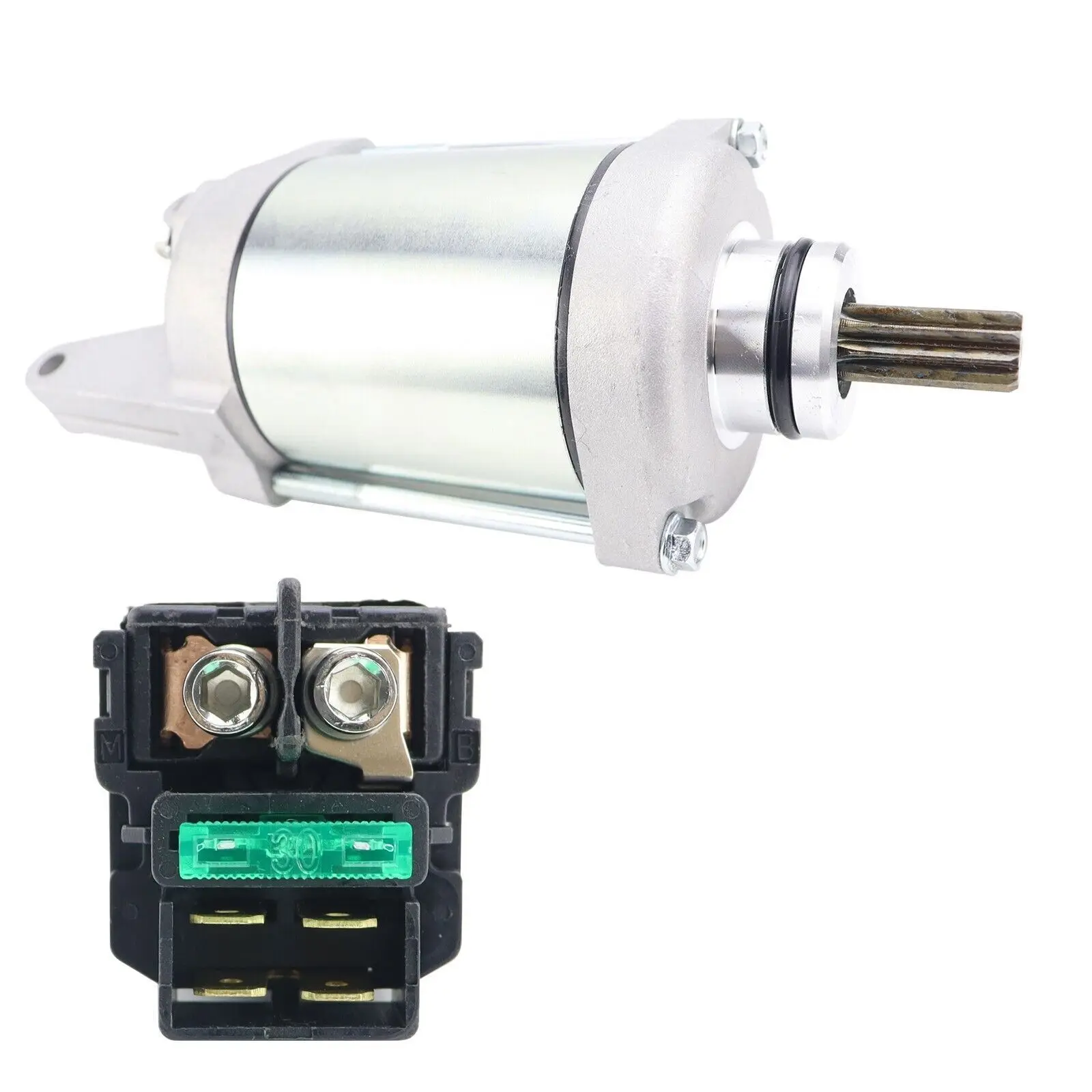 

18719 Starter Motor for Kawasaki Prairie 650 700 2002-2003 with Solenoid Relay