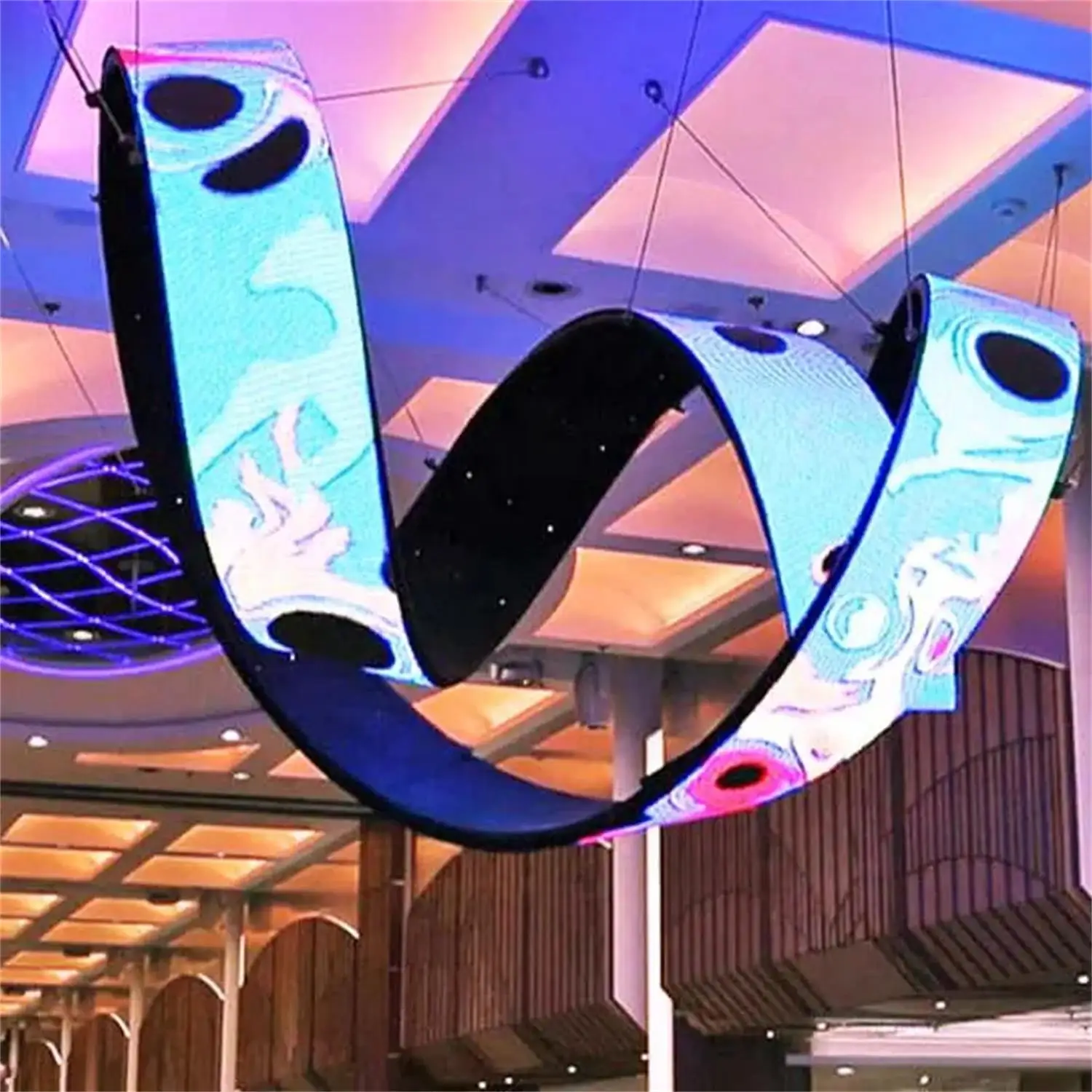 Module LED d'Niken Forme de Crevette, 320x160mm, pour Écran LED Rond, Forme Personnalisée, Affichage de Tunnel