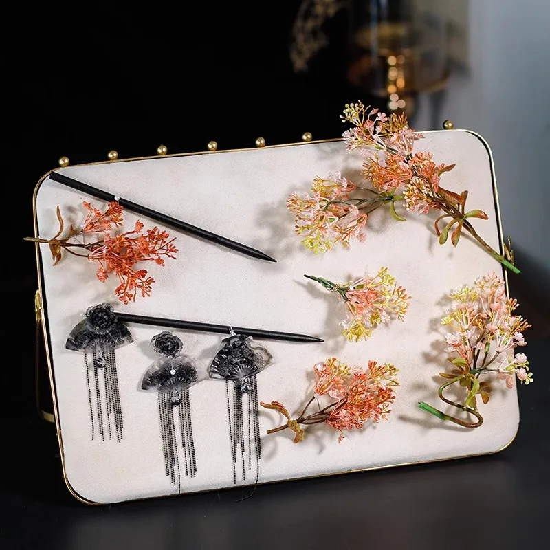 غطاء رأس الزفاف زهرة اصطناعية دبوس الشعر دعوى شيونغسام الصباح العباءات Hanfu استوديو التصوير فستان نخب إكسسوارات الشعر