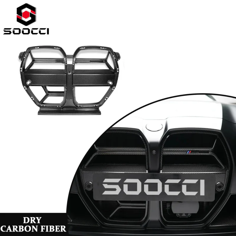 

High Quality Dry Carbon Fiber CSL Front Grille for M3 G80 G81 M4 G82 G83 Front Bumper Intake Grille Frame Trim Body Kit