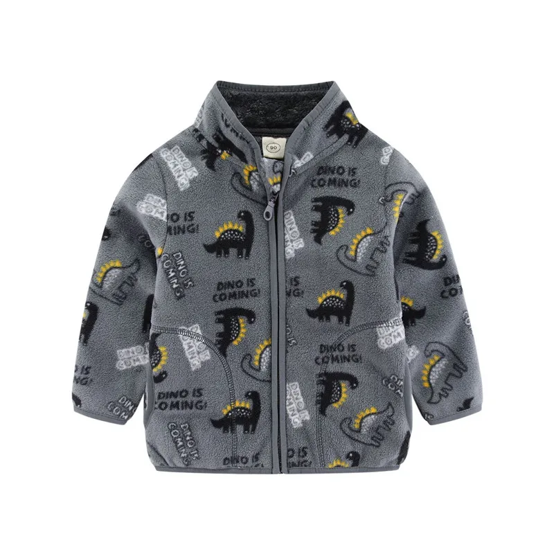 

Jumping Meters New Arrival Children's Jackets For Boys Girls Autumn Winter Dinosaurs Print Zipper Baby Costume Kids Long Sleeve