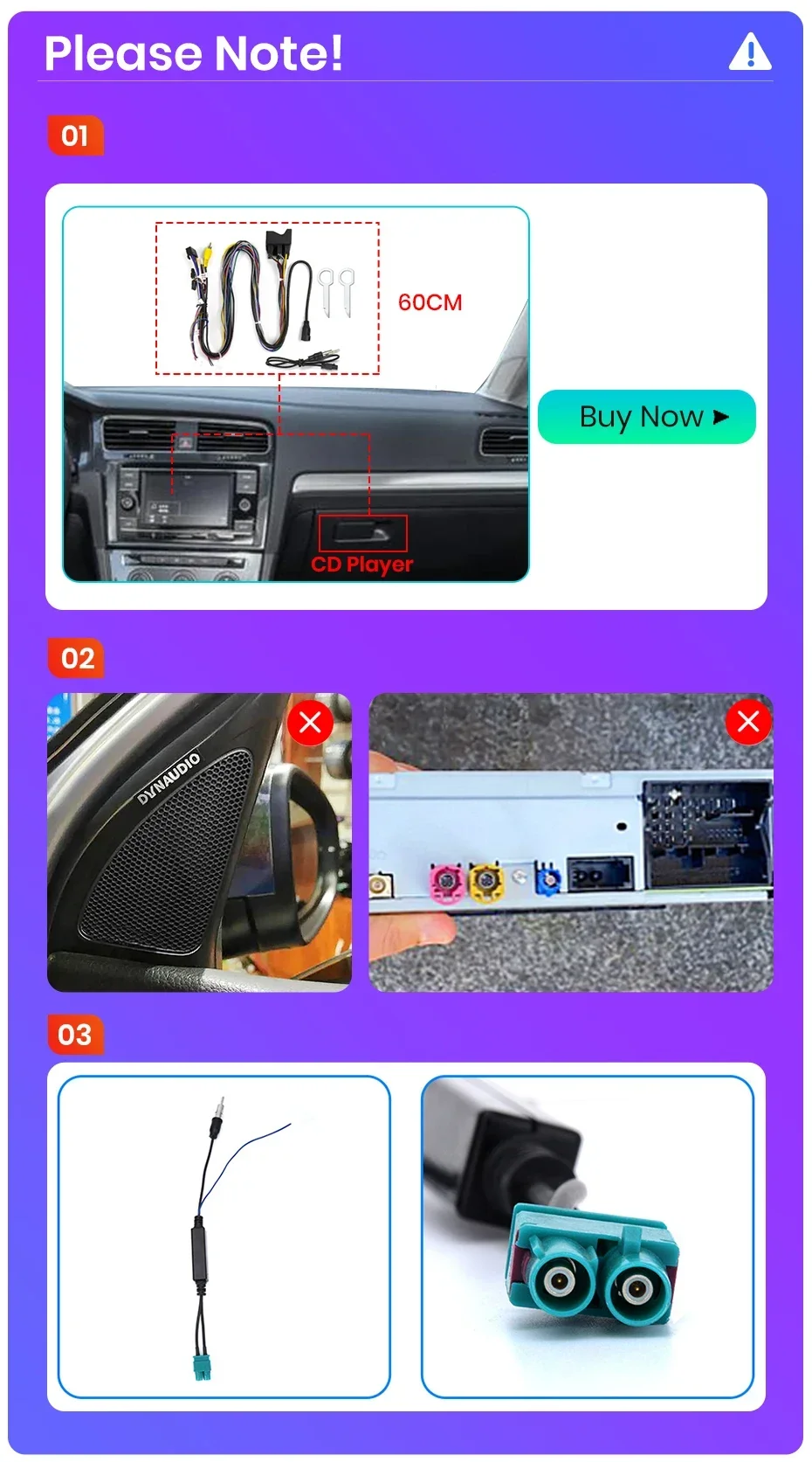 Junsun 8-Kern-Autoradio für Volkswagen VW Golf 7 2013-2017 mit integriertem 360-Grad-System ° Panorama-Kamera Kabelloses CarPlay Android Auto 4G LTE WLAN GPS-Navigation DSP RDS Lenkradsteuerung IPS-Bildschirm Kühlven – Detail 2