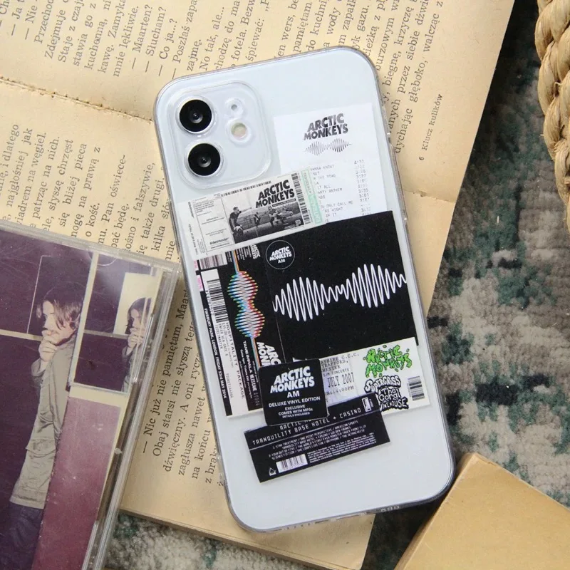 

Hot Black A-Arctic Monkeys Phone Case For iPhone 17 16 16e 15 14 13 12 11 Mini Pro Max X XR XSMax 7 8 Air Plus Transparent