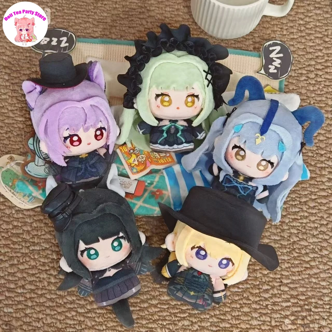 Togawa sakiko atributos 10cm anime arknights & ave mujica pelúcia algodão boneca cosplay jogo presente figuras chaveiro brinquedo fãs