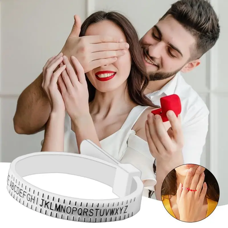 1pc Ring sizer Measure Plastic UK US EU JP HK Size Loop Ring Size Measuring Tools Finger Gauge Ring Sizer Jewelry Sizing Tool