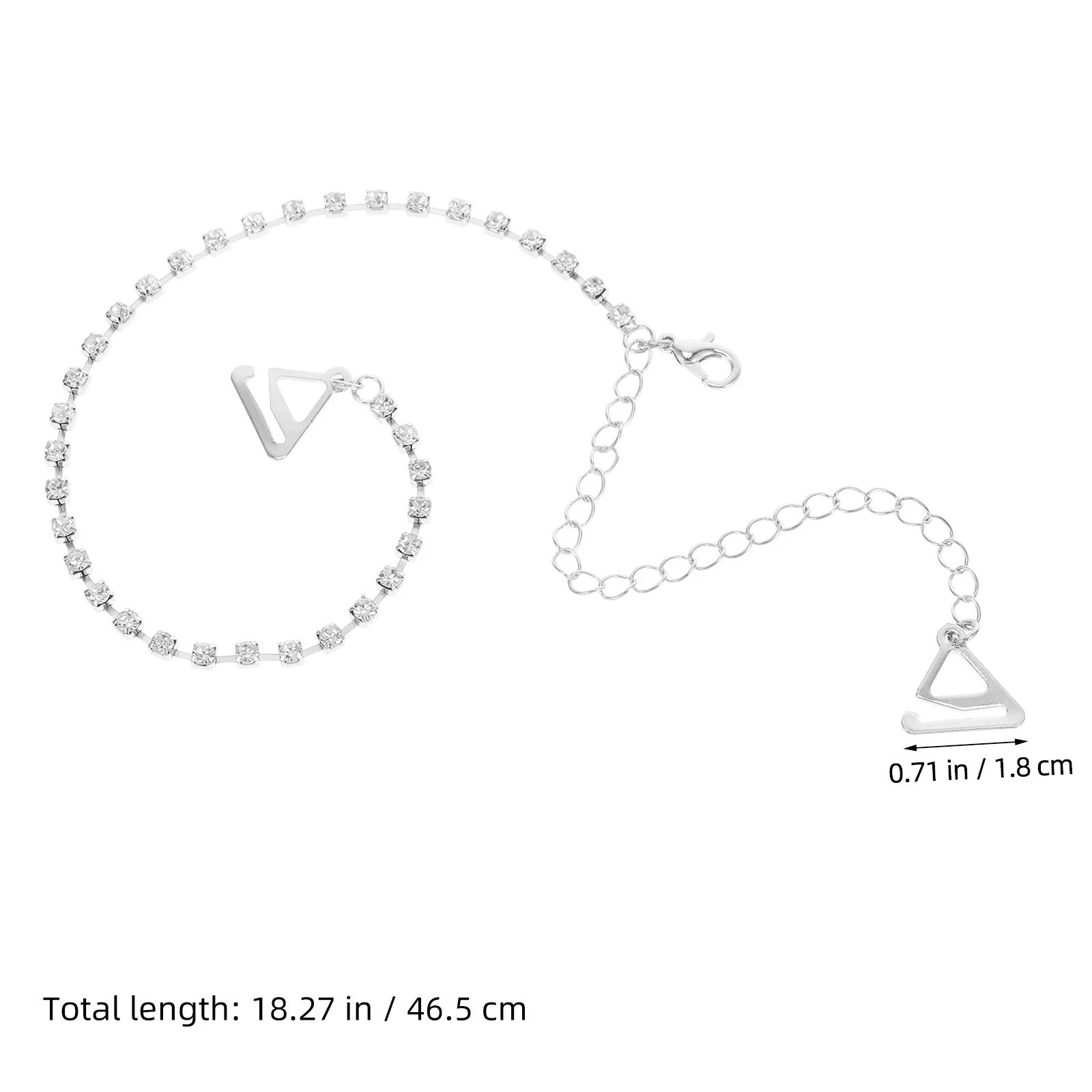 สายเสื้อชั้นในประดับคริสตัล 1 คู่ ปรับได้ 35-48 ซม. สายโซ่คริสตัลวิบวับ สำหรับงานแต่งงาน ชุดชั้นในเจ้าสาว สายเสื้อชั้นในสำรอง