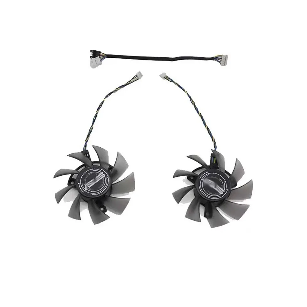 2Pcs/Set,T128015SU,Graphics Card Cooler Fan,Replace FD8015U12D,For ASUS DUAL GTX 1650 gtx1650,For ASUS DUAL GTX 1660Ti gtx1660ti