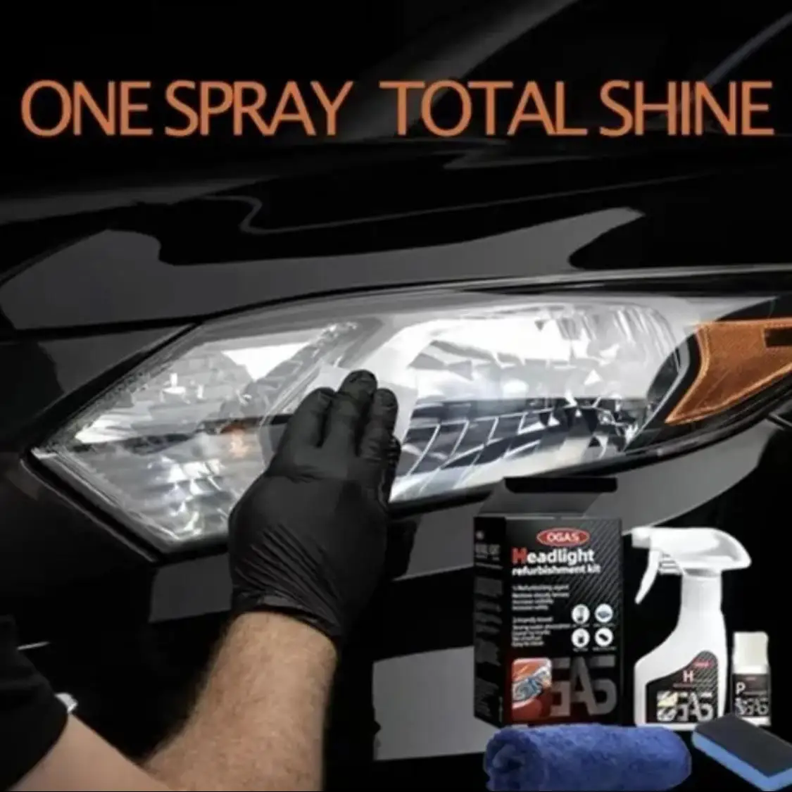 Car Headlight Restoration Repair Liquid Ceramic Coating Kit Yellowing Fog Removal No Polishing