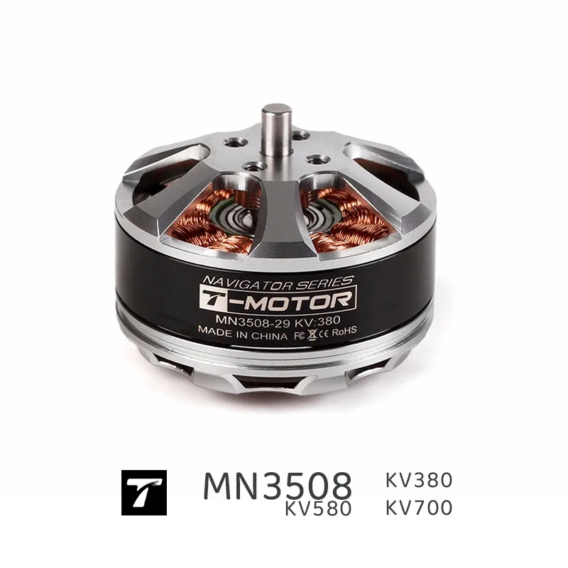 

MN3508 T-MOTOR KV380 KV580 KV700 Brushless motor high quality EZO bearings with lower vibration and noisy for longer lifetime