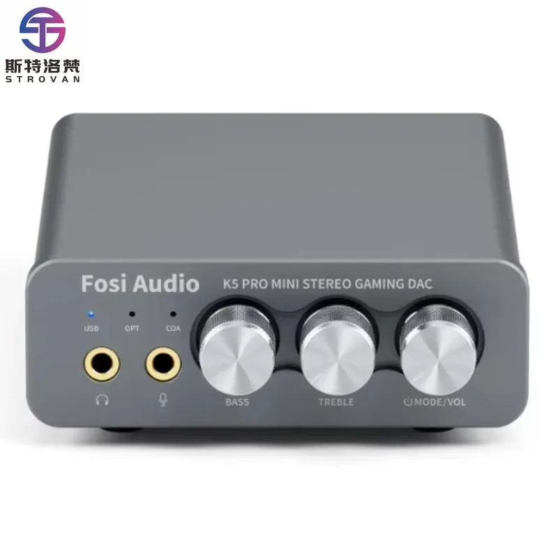 

K5PRO DAC headphone amplifier Computer external sound card desktop game decoding ear player Audio Power amplifier