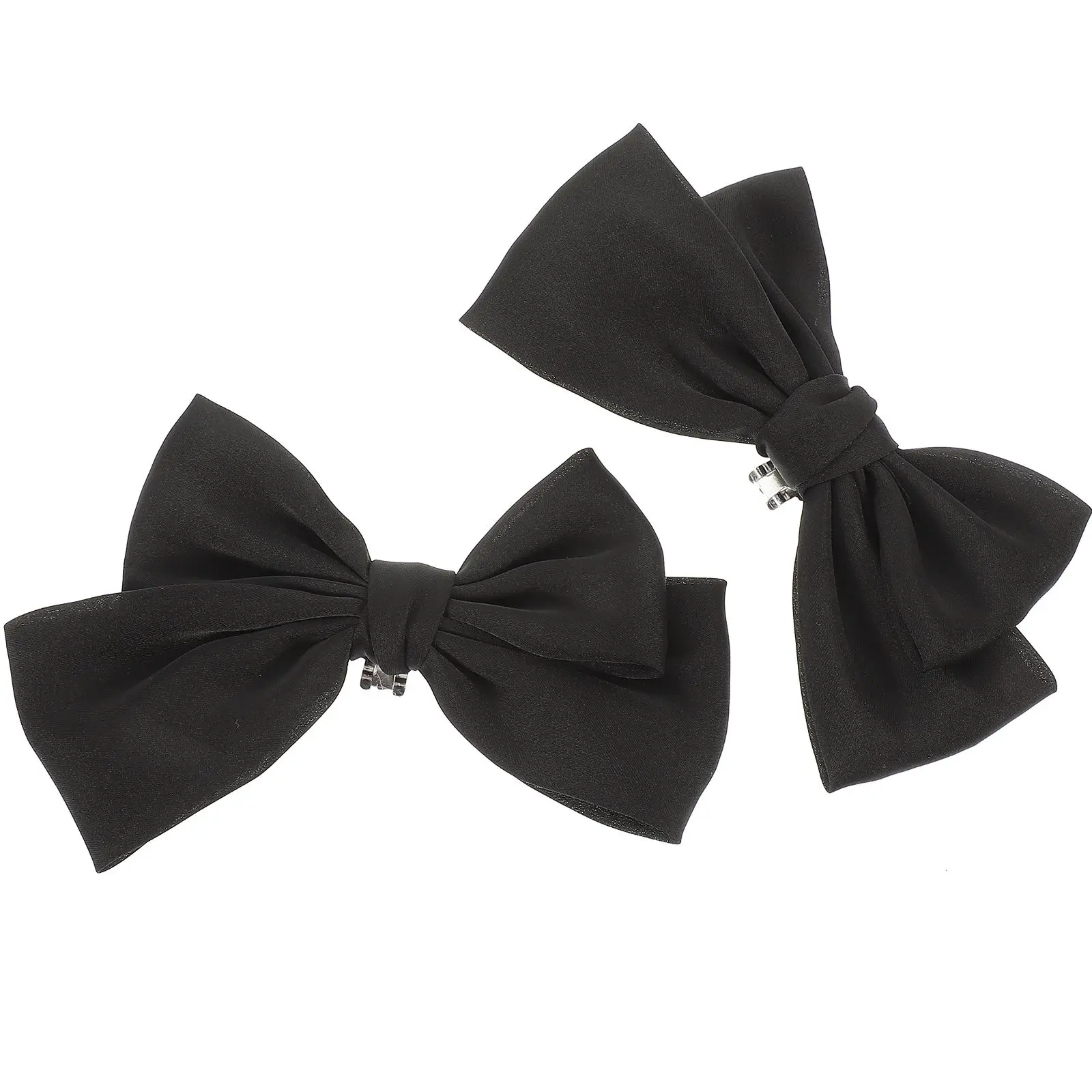 

Retro Shoe Clips Decorative Bow Bride Bridal Black Fabric Buckles for Wedding Party Prom High Heels Flats Embellishments Shoe