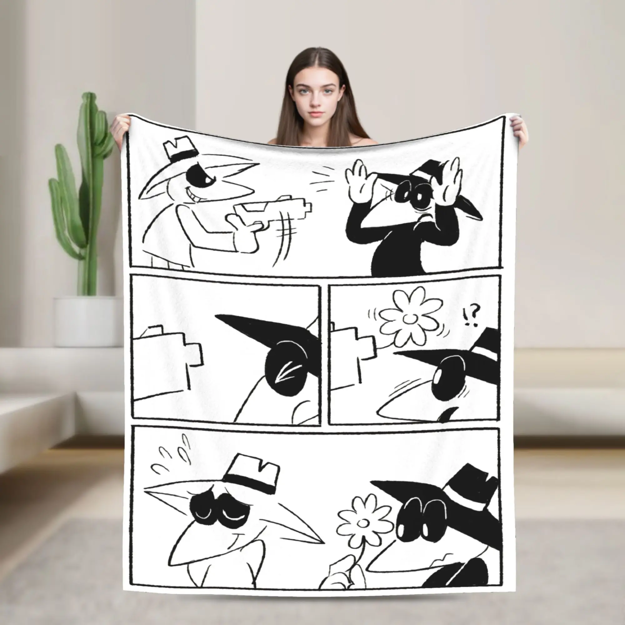 Spys Manga Blanket  Wool Awesome Warm Throw Blanket for Coverlet Spring/Autumn