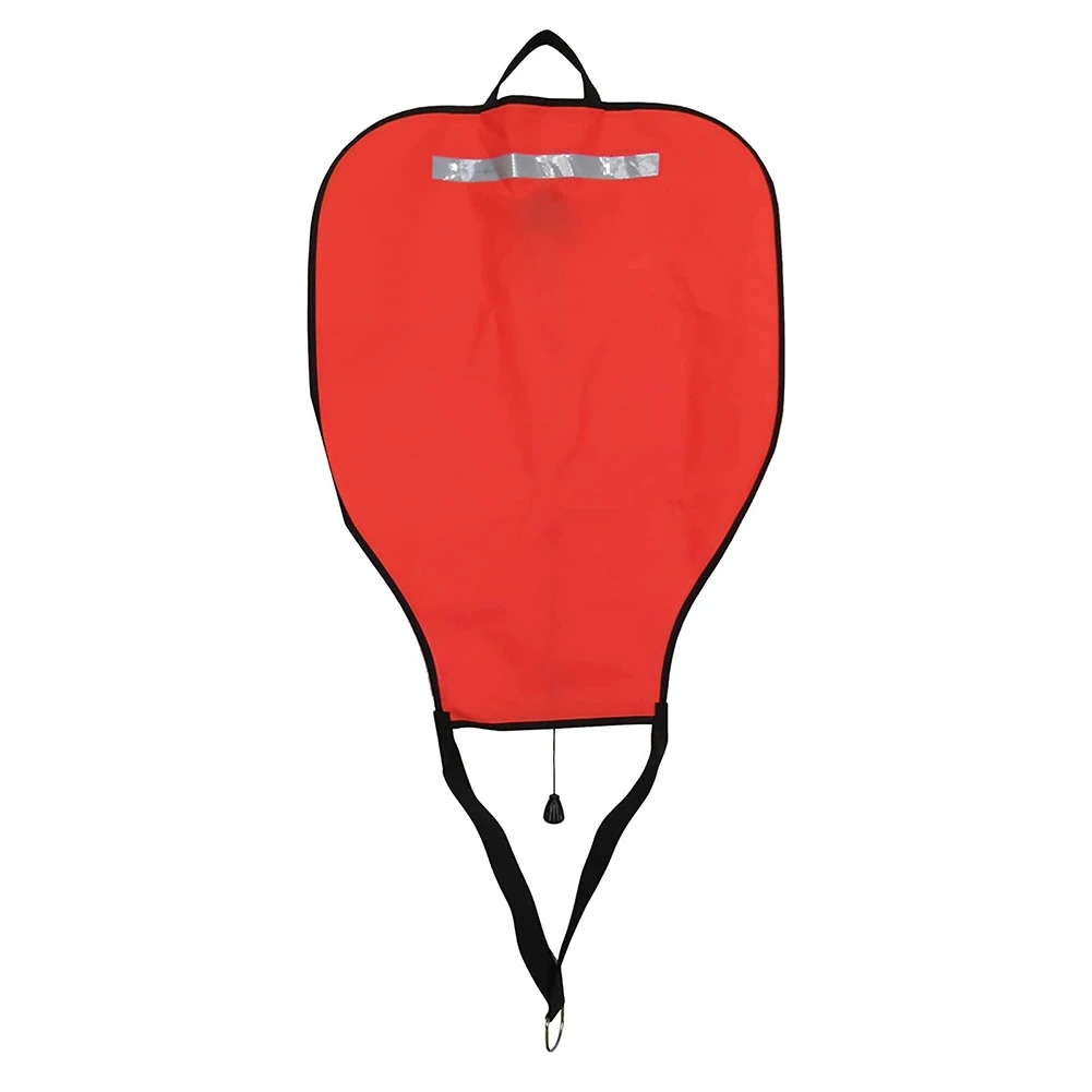 New Scuba Diving Nylon Lift Bag,High Visibility Buoyancy Bag with Open Bottom,Salvage Bag Float Buoy(Red)