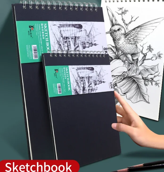 mikailan grain coil sketching book hand sketchbook 16k journal notebook planejador para estudante artista desenhar arte suprimentos 01