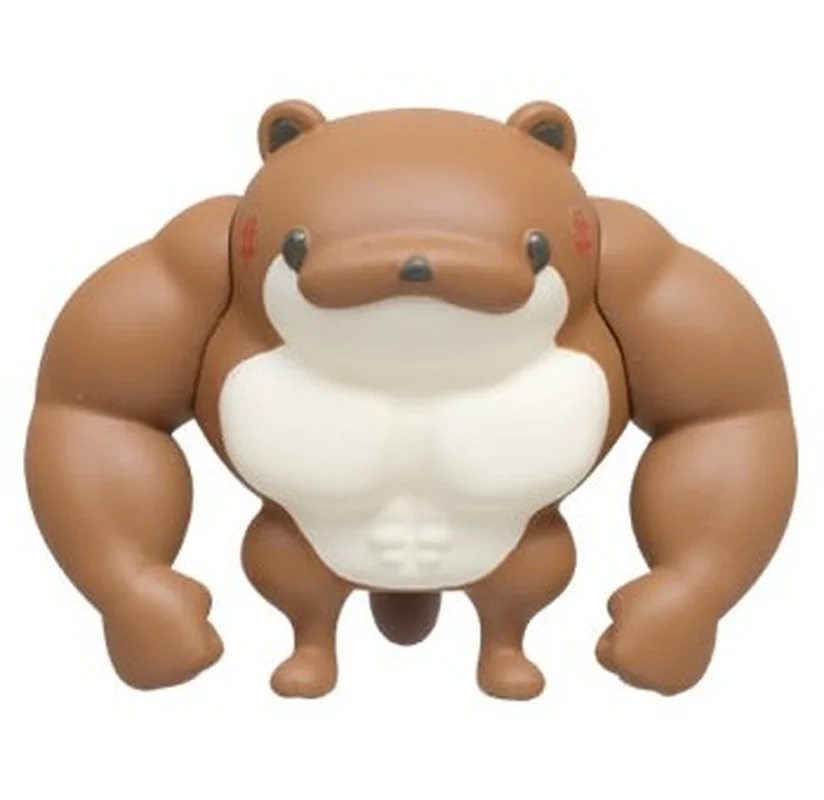 Original Japan Qualia Kapsel Spielzeug Nette Muscle Otter Anime Figur Kawaii Gashapon Miniatur Modelle Geschenk