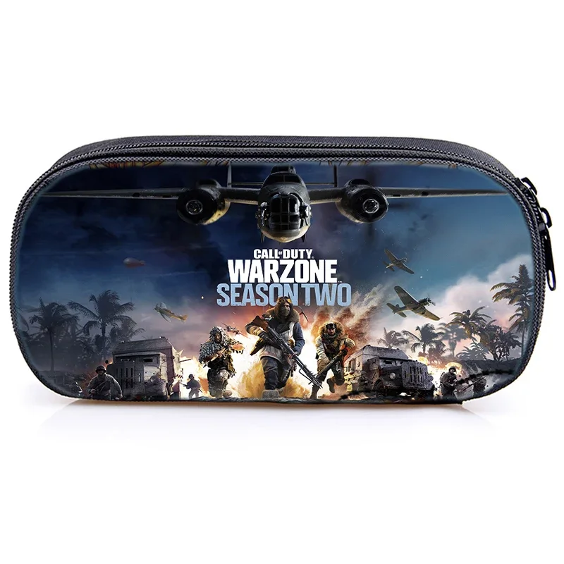 3D Call Of Duty Warzone Print Cosmetic Cases Multifunction Pencil Bag Kids Waterproof Stationary Pouch Students School Supplies