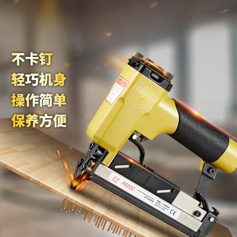 Quick and Efficient Pneumatic Mosquito Nailer Gun P622 No-Head nails 630C Air Nail Gun P616 Nail Gun Woodworking Tool