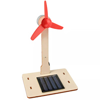 Mini Solar Energy Wind Mill Toy Kit Powered Wind Mill Model Desktop Decor Craft Kids Children Science Teaching Tool Home Decor