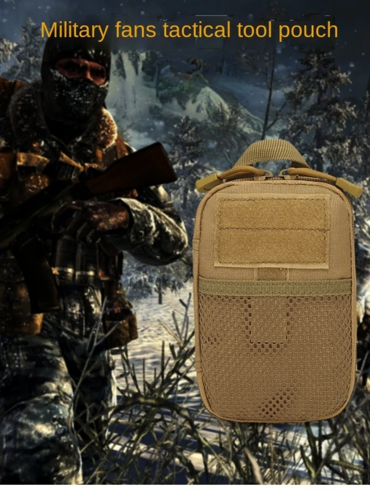 NEWTactical EDC Molle Pouch Portable Small Medical Waist Pack Outdoor First Aid Bag Phone Case Holder Camping Hunt Accessories view 6