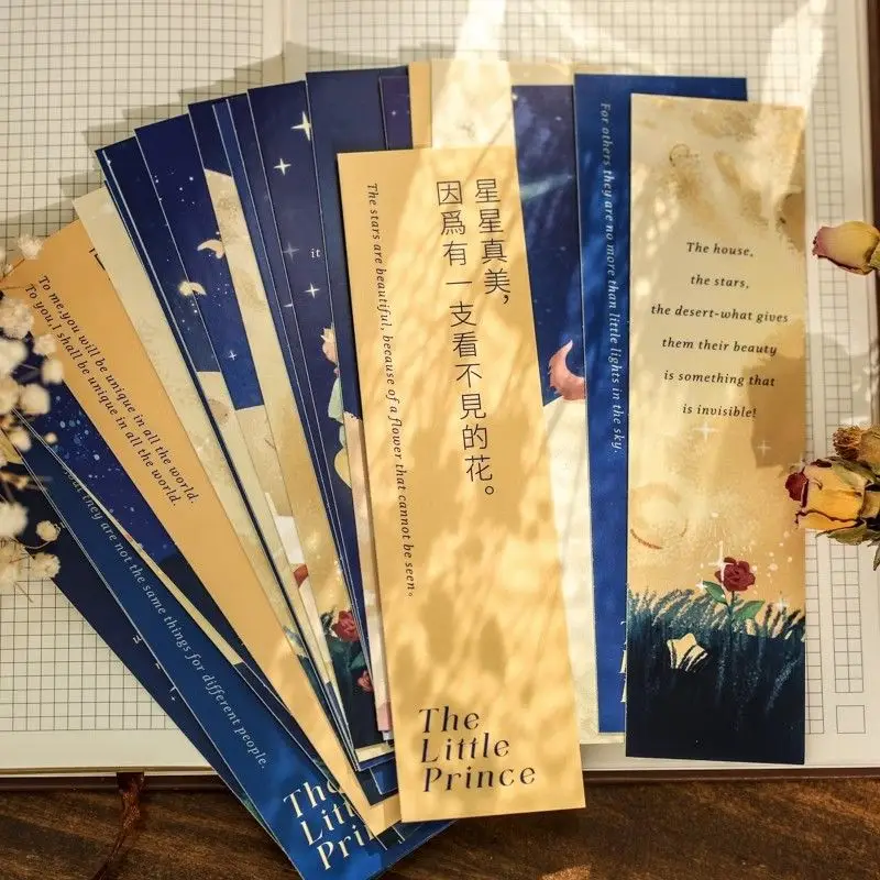 Boxed Paper Bookmarks Warm Healing Hand-drawn Wind Gift Stationery Bookmarks Student Stationery Office Supplies