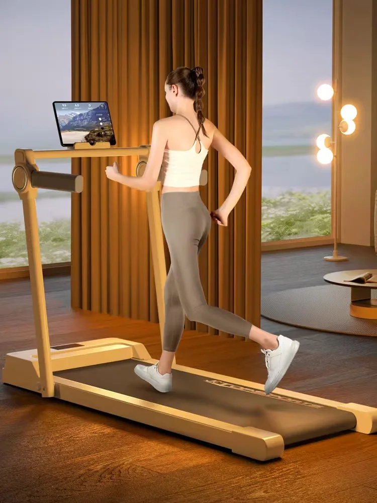 جهاز مشي صغير محمول قابل للطي بقوة 3.0 حصان بسعة 300 رطل، جهاز سير كهربائي مدمج لممارسة المشي والجري #3