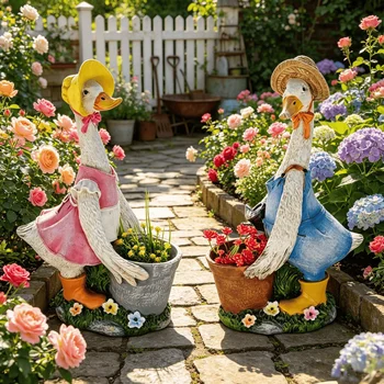 Duck Planter Garden Statue 1