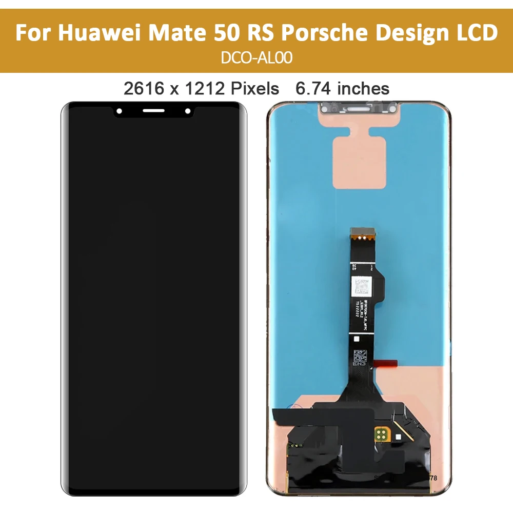 Original OLED For Huawei Mate 50 RS Porsche Design LCD Display DCO-AL00 Touch Screen Digitizer Assembly For Huawei Mate50 RS